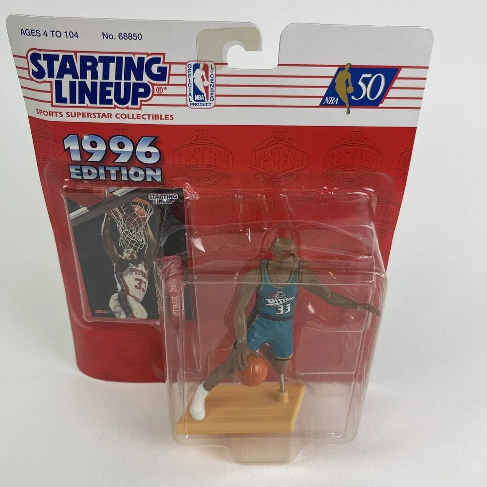 Starting Lineup 1996 NBA Grant Hill Detroit Pistons Vintage SLU NBA Hopps Card